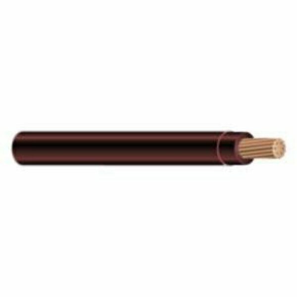 Unified Wire & Cable 14 AWG UL THHN Building Wire, Bare copper, 19 Strand, PVC, 600V, Brown, Sold by the FT 1419BTHHN-1-2.5M